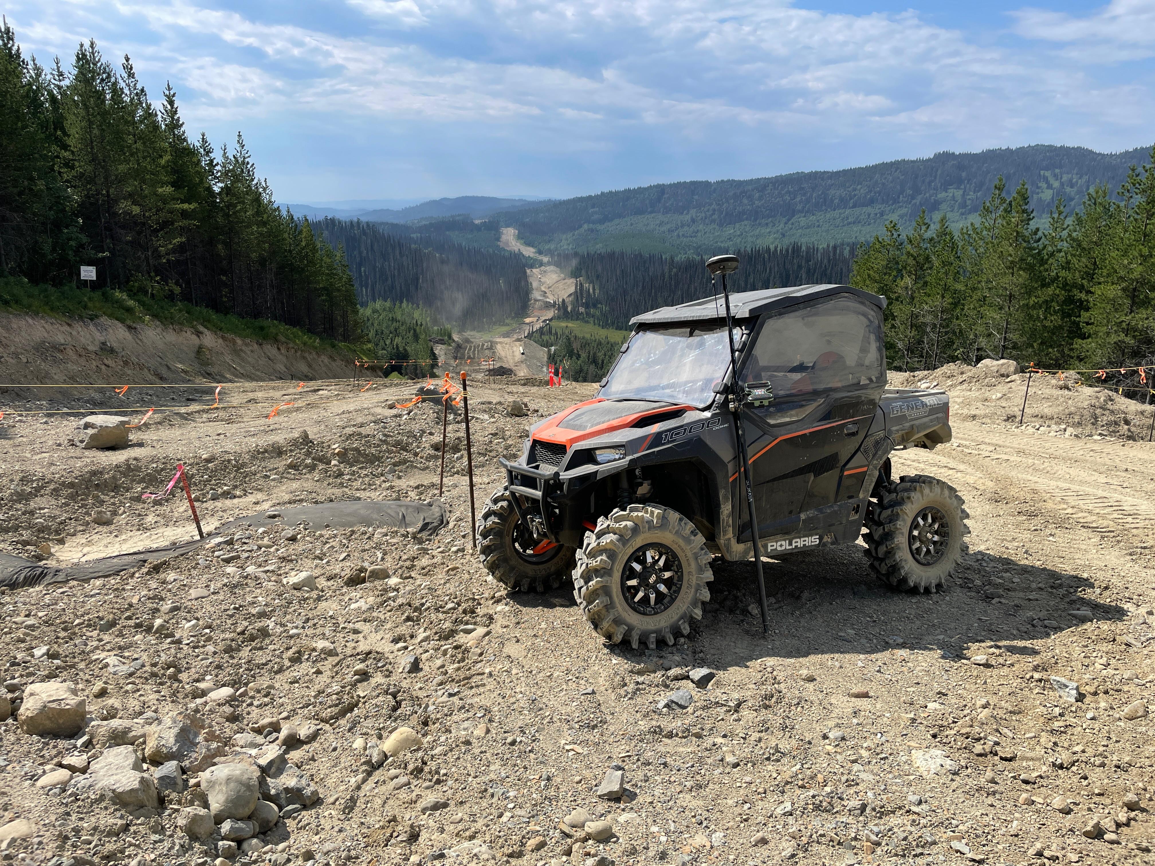 Corridor surveying along a roadway